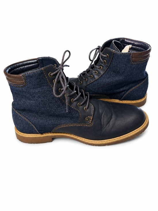 Levi's Other - Levi's Men's Navy Denim and Leather Lace-Up Boots, Size 13